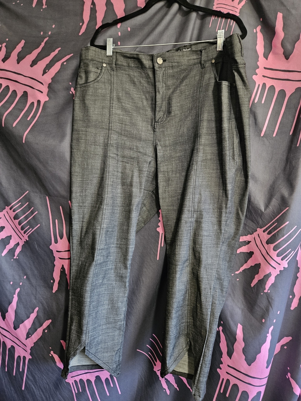 Unique Vintage Smak Parlour 3X Notched Capri In Dark Denim - NWOT